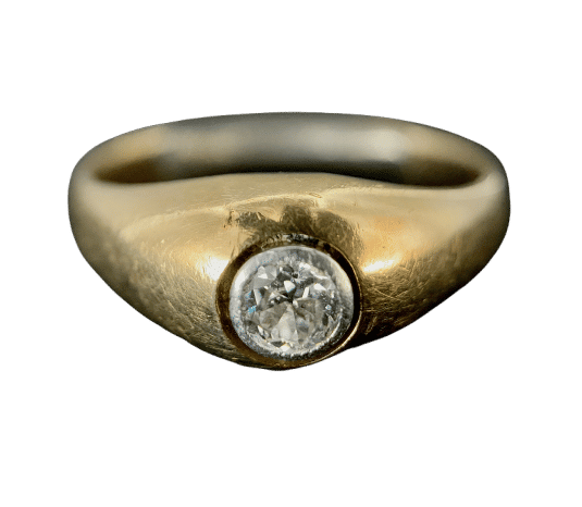 Bague 62 Bague Jonc or jaune et platine 58 Facettes