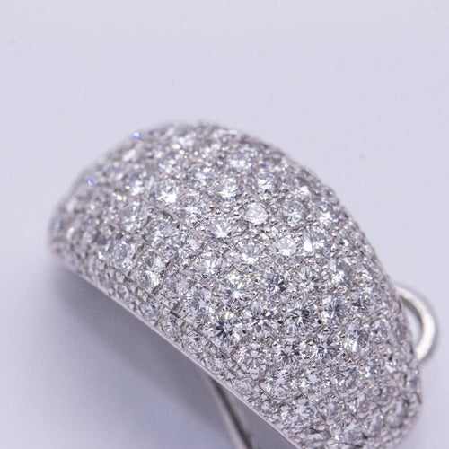 TAUBE Earrings White Gold, Diamond pavé 58 Facettes D364221LF