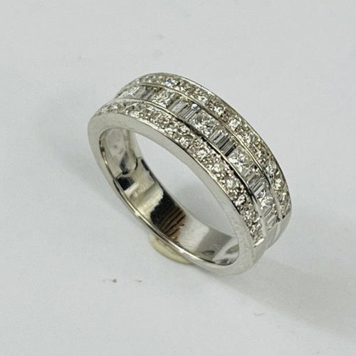 Bague 53 Bague Or Blanc et Diamants 58 Facettes 20400000825