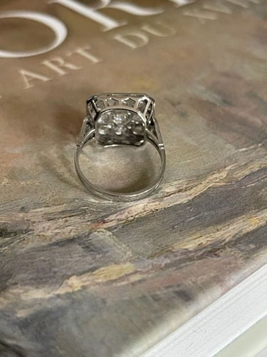 Bague 52 Bague Art Déco diamants 58 Facettes