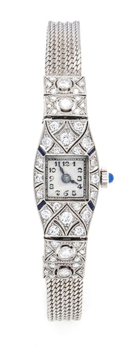 Montre CHOPARD - Montre femme Art Déco platine, or blanc, sertissage diamants, vers 1925 58 Facettes CHO-100