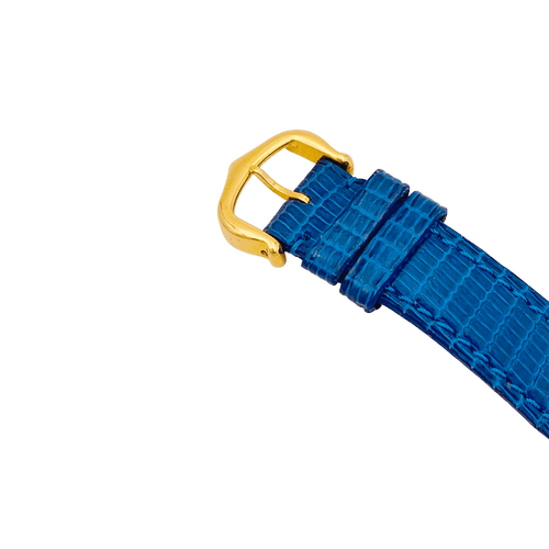 Montre Montre Cartier "Tank Must" argent plaqué or, cuir. 58 Facettes 34339