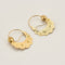 Boucles d'oreilles Paire de créoles savoyardes anciennes en or trois tons 58 Facettes MB5