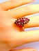 Bague 58 Bague or jaune pavée de rubis 58 Facettes AB395