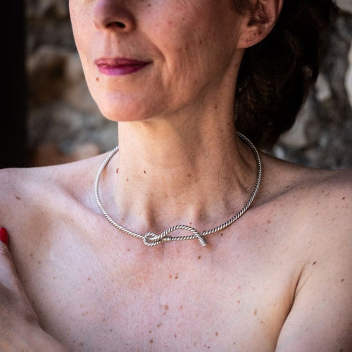 Collier HERMÈS - Collier - en argent par Lucien Vachey 58 Facettes