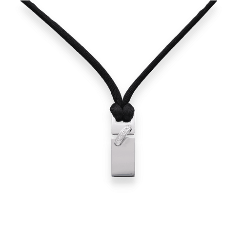 Pendentif Pendentif Chaumet Lien Simple en or gris 18K avec diamants 0,05 ct G-VS - 2005 58 Facettes FB09025