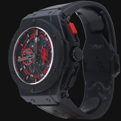 Montre Hublot Montre King Power Red Devil Manchester United Limited Edition 500 Pcs 58 Facettes MT41082