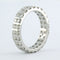 Anillo tipo alianza de oro blanco con diamantes talla brillante hasta 2,00 ct 