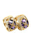 Boucles d'oreilles CHOPARD. Collection "Impériale, créoles or rose, améthystes et diamants 58 Facettes