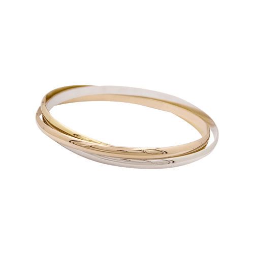 Trois joncs en trois tons d'or. 58 Facettes 34416