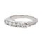 Bague 52 Bague Demi alliance Or blanc Diamant 58 Facettes 3389105CN