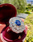 Bague 56 Bague Art Deco - Or 18 Carats, Saphir Naturel Non Chauffé et Diamants 58 Facettes 469