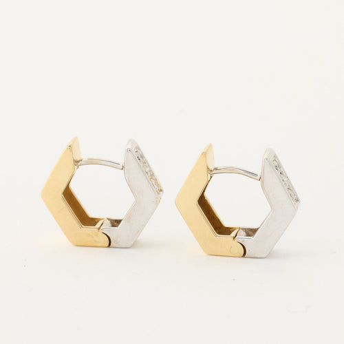 Orecchini con diamanti ottagonali