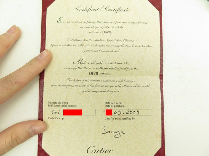 Bracelet bracelet CARTIER love jonc ouvert classique or rose 18k 25.2gr 58 Facettes 265999