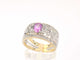 Bague 54 Bague exclusive en or sertie de diamants et d'une pierre précieuse 58 Facettes 2241