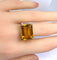 Bague 56 Bague en or jaune, topaze jaune 58 Facettes AB612