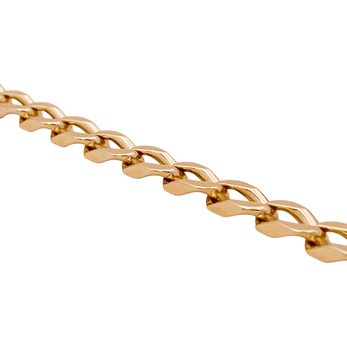 Bracelet Bracelet gourmette or rose. 58 Facettes 34800