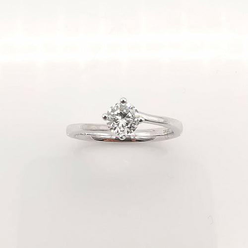 Bague 53 Solitaire Or et Diamant 58 Facettes