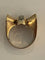 Yellow Gold Diamond Butterfly Ring 1940s