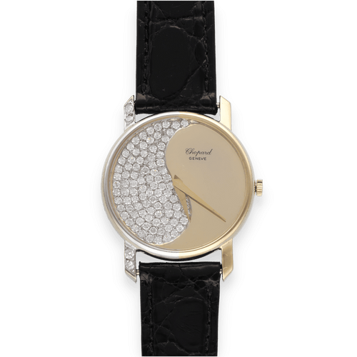 Montre Montre Chopard Yin et Yang en or jaune et gris 18K - 1,50 ct de diamants - Mecanique calibre 839 - Vers 1970 - 31 mm 58 Facettes FB10608