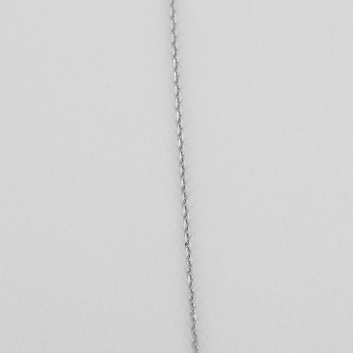 Collier COLLIER OR BLANC 1 DIAMANT O,20ct 58 Facettes M8927