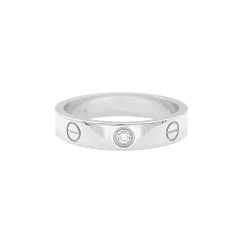 54 Bague Cartier "Love" or blanc, diamant. 58 Facettes 34458
