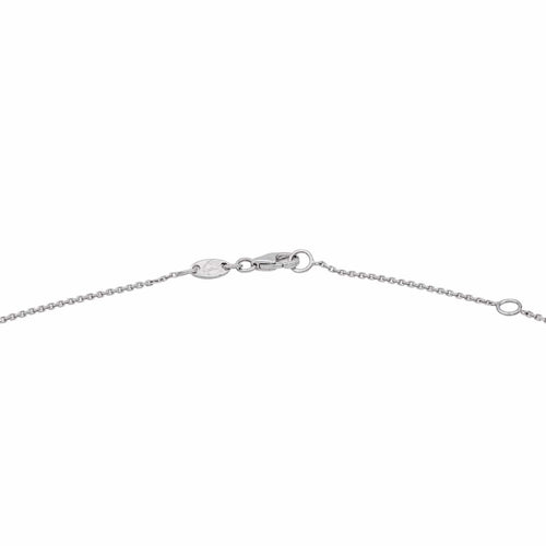 Collier Garel Collier Solitaire  Or blanc Diamant 58 Facettes 3876019CN