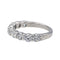 Bague 53 Bague Demi alliance Or blanc Diamant 58 Facettes 3655470CN