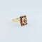 Bague 53 Bague en or jaune 18 carats et grenats 58 Facettes 33020
