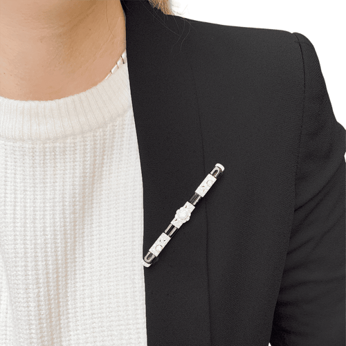 Broche Broche Art Déco, platine, or blanc, diamants, émail. 58 Facettes 34375