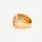 Bague 57.5 Bague pavage diamants année 70-80 en or jaune 18K 58 Facettes
