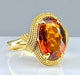 Bague 60 Bague or jaune, citrine 58 Facettes AB381