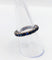 Bague 56 Alliance américaine art deco or blanc 14k saphirs bleus naturels 58 Facettes A06112