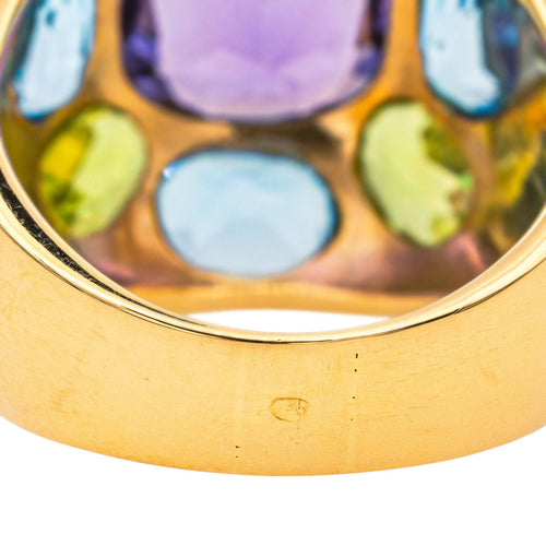 Bague 58 Bague  Cocktail  Or jaune Améthyste, Péridot, Topaze 58 Facettes 3954555RV