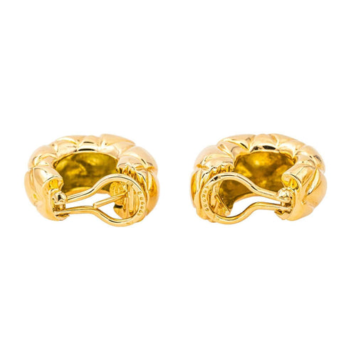 Boucles d'oreilles Chaumet Boucles d'oreilles Demi créoles  Or jaune 58 Facettes 4501034CN
