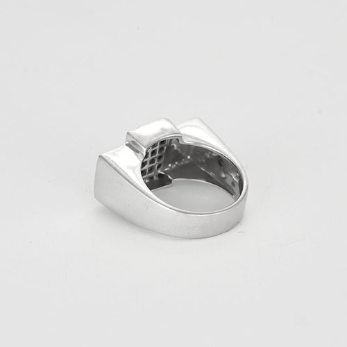 Bague 55 Bague en Or blanc 18k 58 Facettes SQU3431