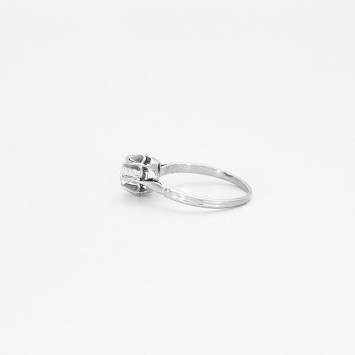 Bague 58 Bague solitaire en platine et or gris avec diamant 58 Facettes 240 468