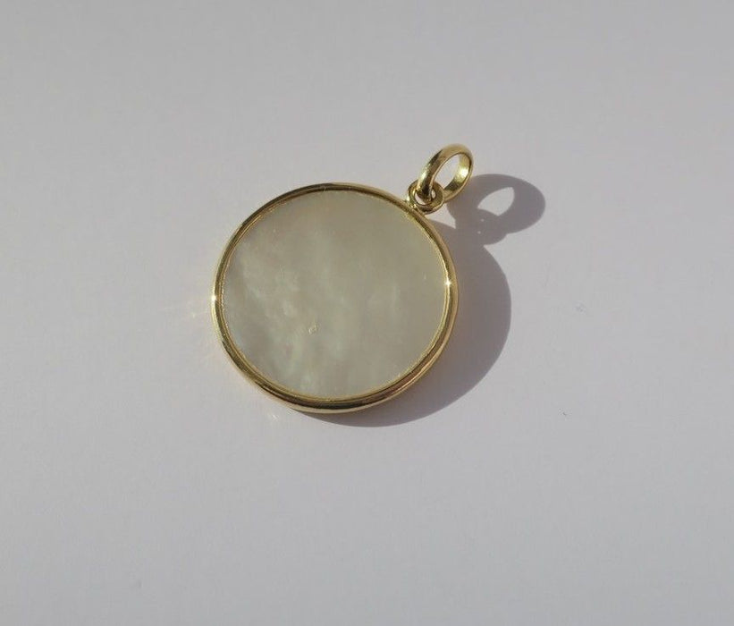 BECKER vintage medal Virgin mother-of-pearl gold