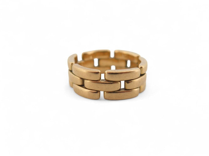 Bague 53 bague CARTIER panthere maillons t53 en or jaune 18k 9.8 gr  link 58 Facettes 270225