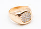 Bague 54 bague diamant en or rose 58 Facettes