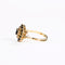 Bague 51.5 Bague marguerite saphir pavage diamants et saphirs en or jaune 58 Facettes LMB-281