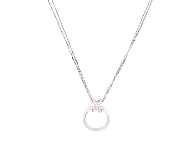 Collier collier CHAUMET liens 005.211218 diamants 0.3k or blanc 18k 58 Facettes 265472