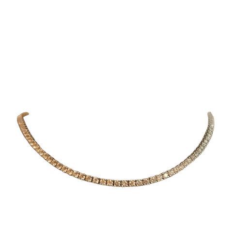 Naszyjnik Naszyjnik rivière z białego złota 18k i około 3 ct diamentów 58 Facettes Bo/260047