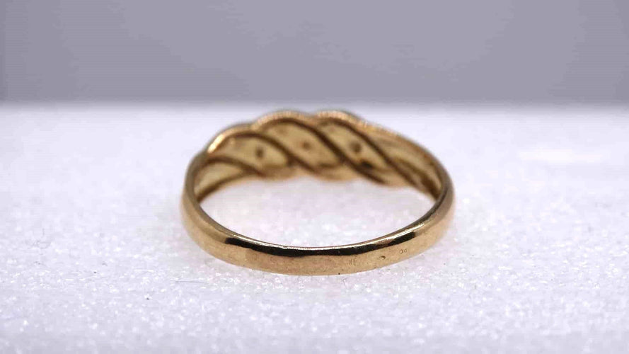 Bague Bague or et Diamants 58 Facettes 12975