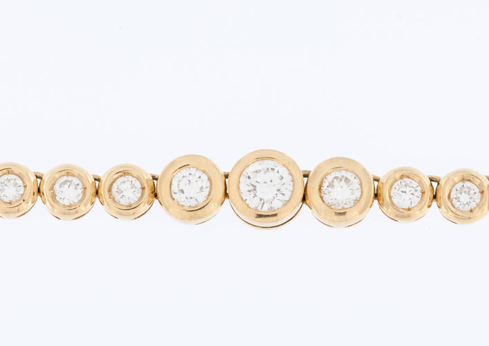 Collier Collier or jaune et diamants 58 Facettes