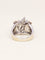 Bague 53.5 Bague fleur vintage or blanc diamants 58 Facettes 1211.9