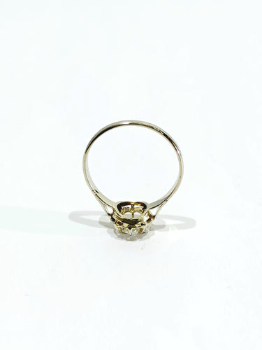 Bague 53 Bague solitaire or blanc diamant 0.45ct 58 Facettes