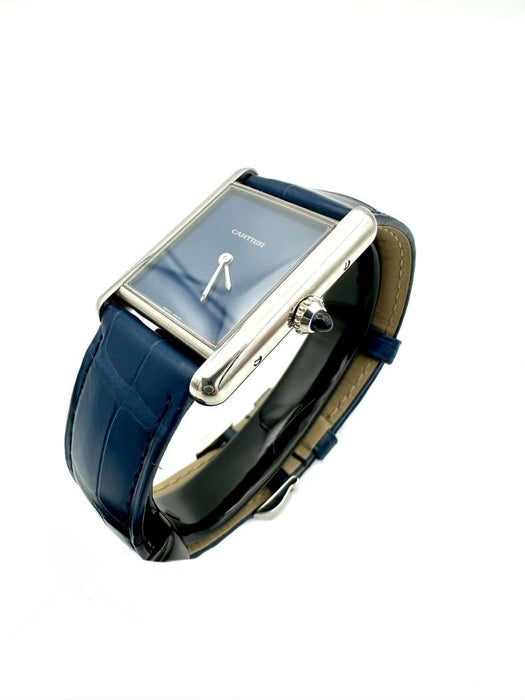 CARTIER. Orologio TANK MUST in acciaio.