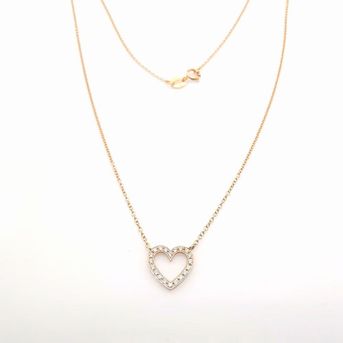 Collier Collier en or rose & diamants 58 Facettes
