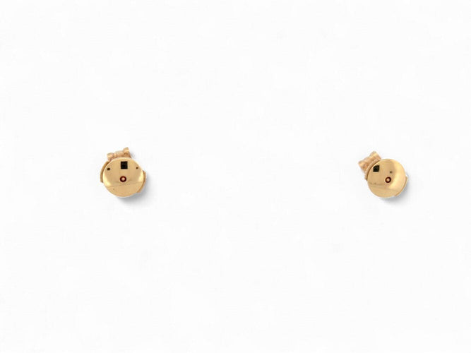 Boucles d'oreilles boucles d'oreilles puces CARTIER c en or rose diamant 0.48ct s 58 Facettes 270984